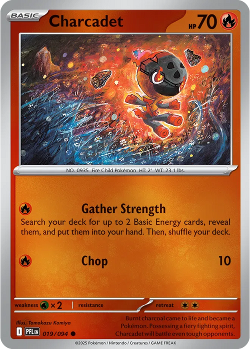 Charcadet - Phantasmal Flames (019/094 Reverse Holo) — Single | God Pack Collection