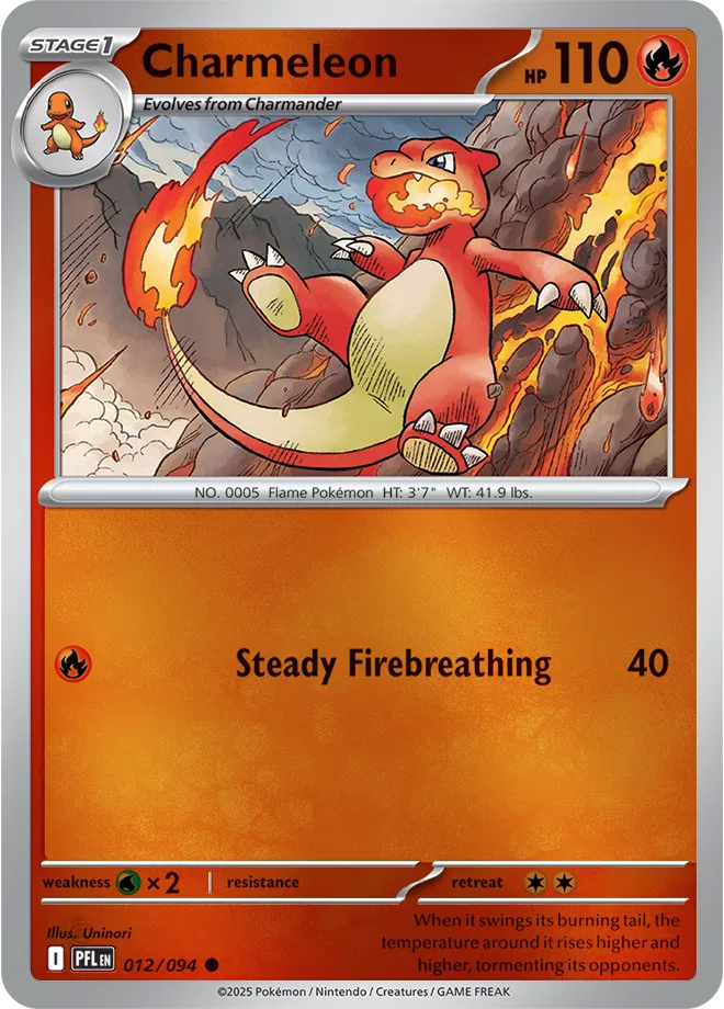 Charmeleon - Phantasmal Flames (012/094 Reverse Holo)