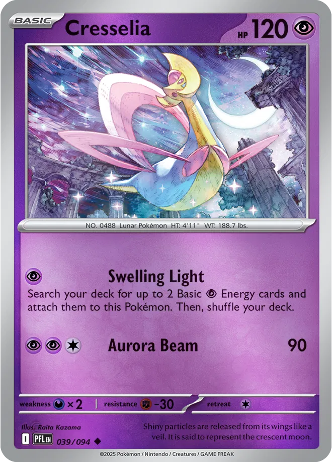 Cresselia - Phantasmal Flames (039/094 Reverse Holo)