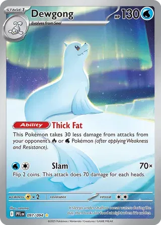 Dewgong - Phantasmal Flames (Illustration Rare, 097/094 Holo)