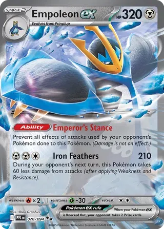 Empoleon ex - Phantasmal Flames (Double Rare, 070/094 Holo)