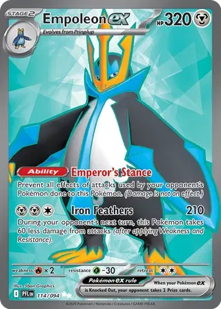 Empoleon ex - Phantasmal Flames (Ultra Rare, 114/094 Holo)