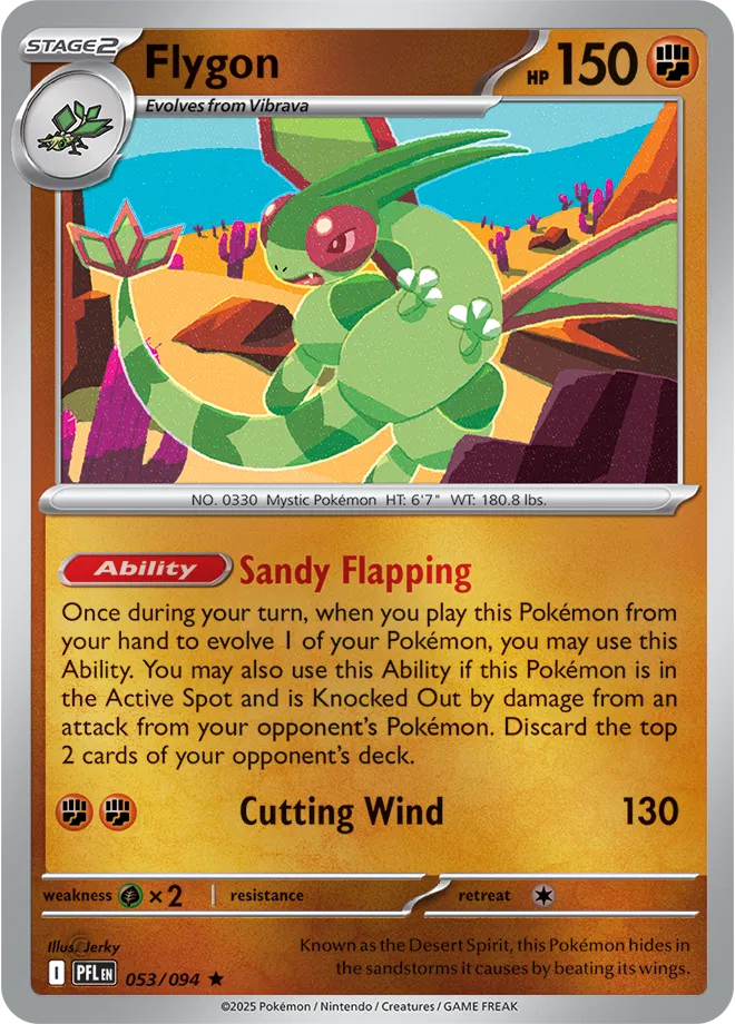 Flygon - Phantasmal Flames (053/094 Reverse Holo)