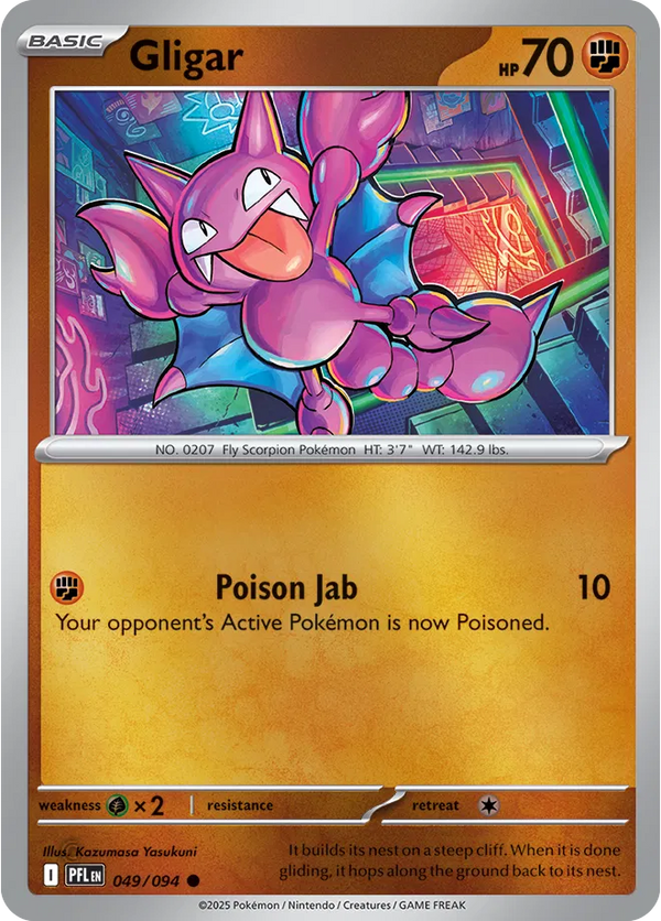Gligar - Phantasmal Flames (049/094 Reverse Holo)