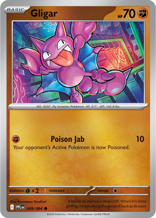 Gligar - Phantasmal Flames (049/094 Reverse Holo)