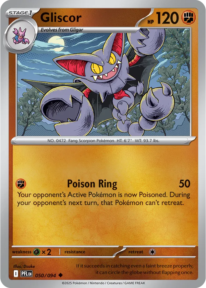 Gliscor - Phantasmal Flames (050/094 Reverse Holo)