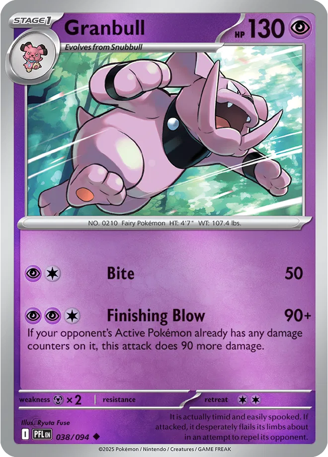 Granbull - Phantasmal Flames (038/094 Reverse Holo)