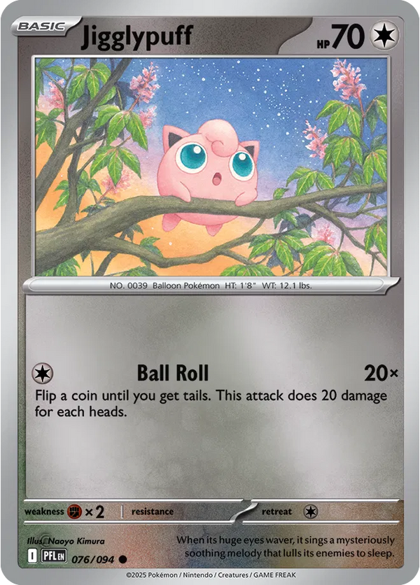 Jigglypuff - Phantasmal Flames (076/094 Reverse Holo)