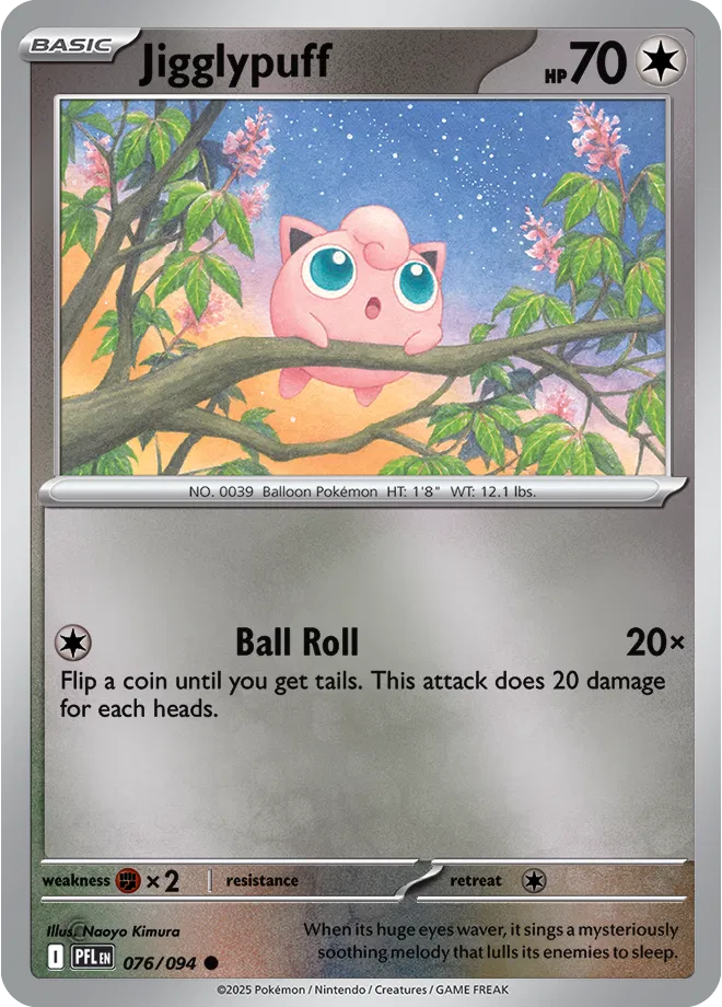 Jigglypuff - Phantasmal Flames (076/094 Reverse Holo)