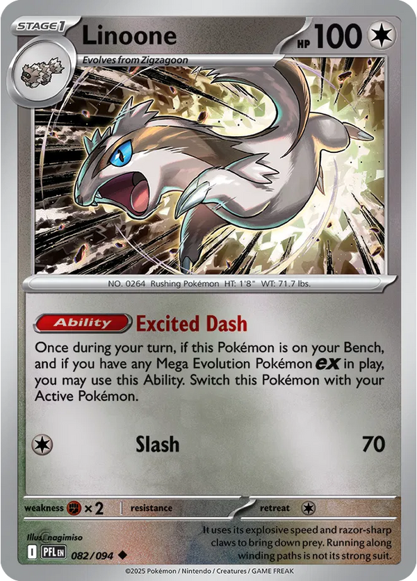 Linoone - Phantasmal Flames (082/094 Reverse Holo)