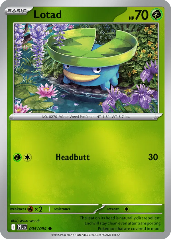Lotad - Phantasmal Flames (005/094 Reverse Holo)
