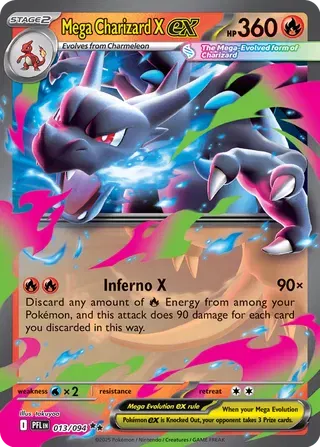 Mega Charizard X ex - Phantasmal Flames (Double Rare, 013/094 Holo)