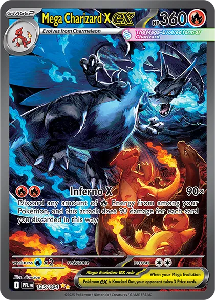 Mega Charizard X ex - Phantasmal Flames (Special Illustration Rare, 125/094 Holo)
