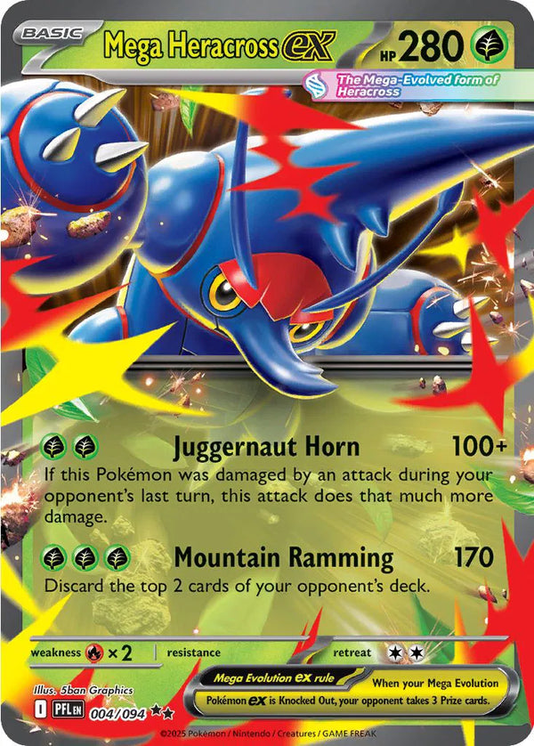 Mega Heracross ex - Phantasmal Flames (Double Rare)