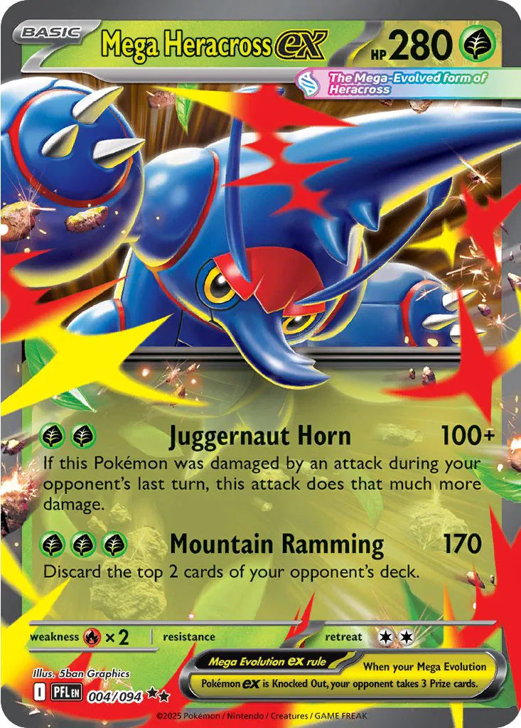 Mega Heracross ex - Phantasmal Flames (Double Rare)