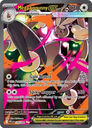 Mega Lopunny ex - Phantasmal Flames (Special Illustration Rare, 128/094 Holo)
