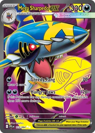 Mega Sharpedo ex - Phantasmal Flames (Ultra Rare, 113/094 Holo)
