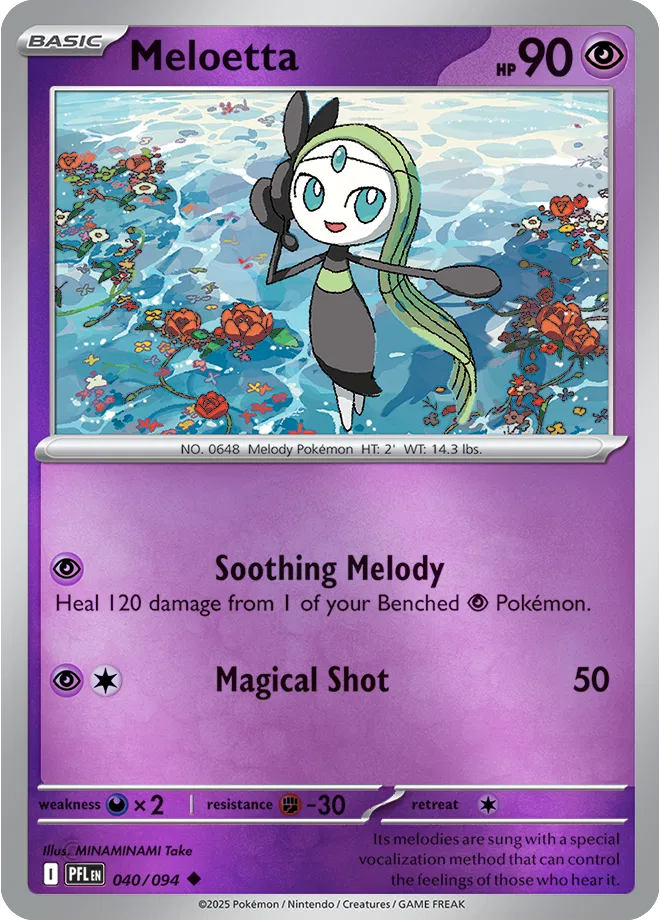 Meloetta - Phantasmal Flames (040/094 Reverse Holo)