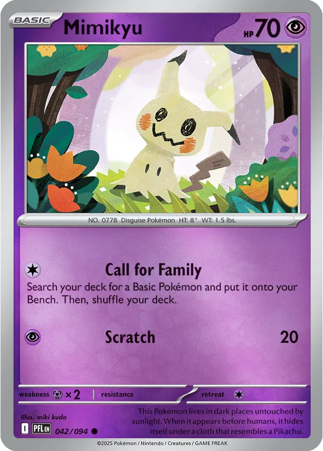 Mimikyu - Phantasmal Flames (042/094 Reverse Holo)