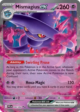 Mismagius ex - Phantasmal Flames (Double Rare, 036/094 Holo)