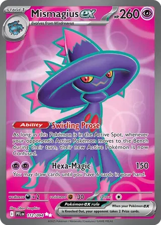 Mismagius ex - Phantasmal Flames (Ultra Rare, 112/094 Holo)