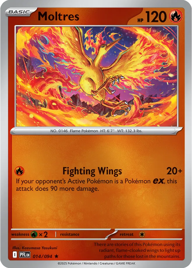 Moltres - Phantasmal Flames (014/094 Reverse Holo)