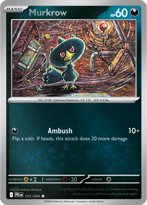 Murkrow - Phantasmal Flames (057/094 Reverse Holo)