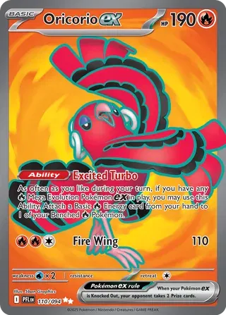 Oricorio ex - Phantasmal Flames (Ultra Rare, 110/094 Holo)