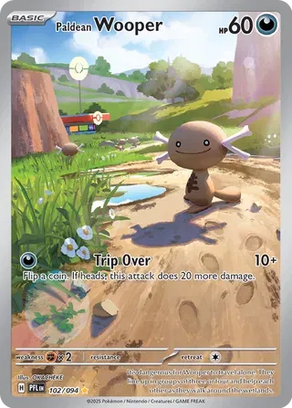 Paldean Wooper - Phantasmal Flames (Illustration Rare)