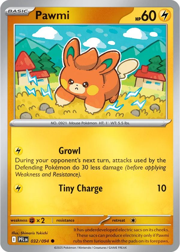 Pawmi - Phantasmal Flames (032/094 Reverse Holo)