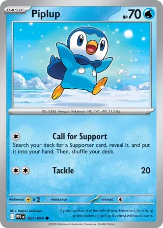 Piplup - Phantasmal Flames (027/094)