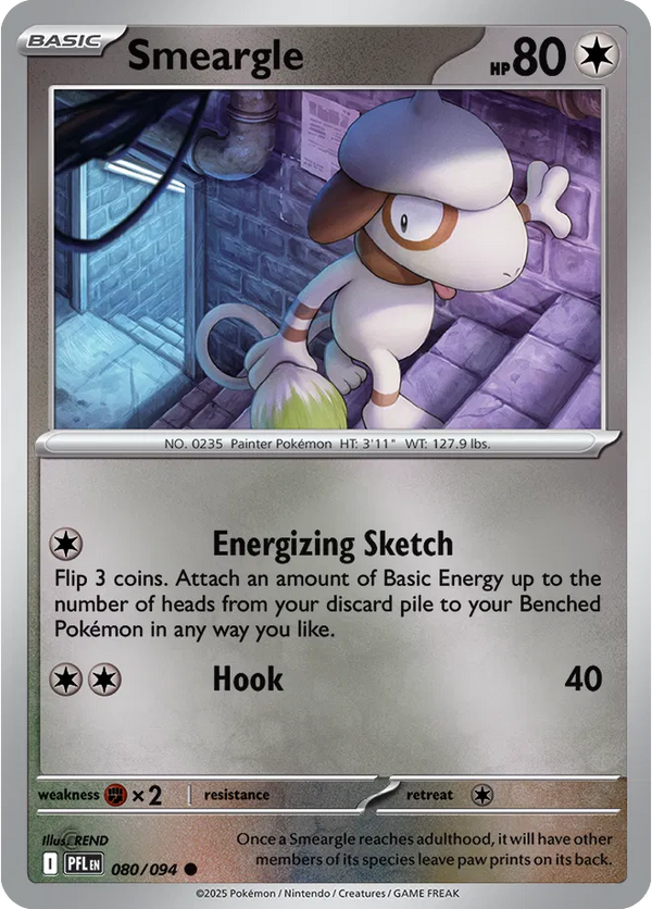 Smeargle - Phantasmal Flames (080/094 Reverse Holo)