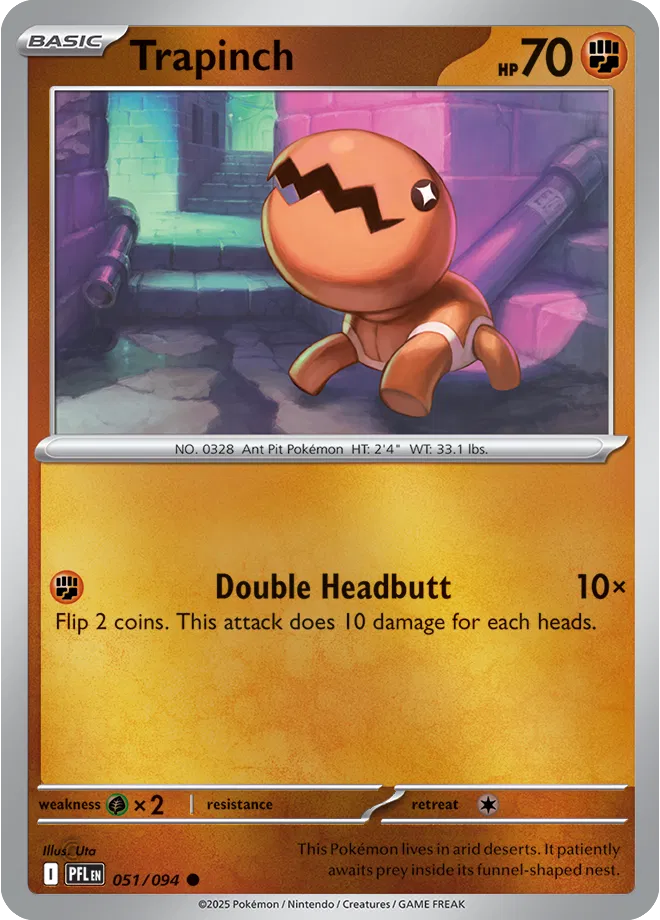 Trapinch - Phantasmal Flames (051/094 Reverse Holo)