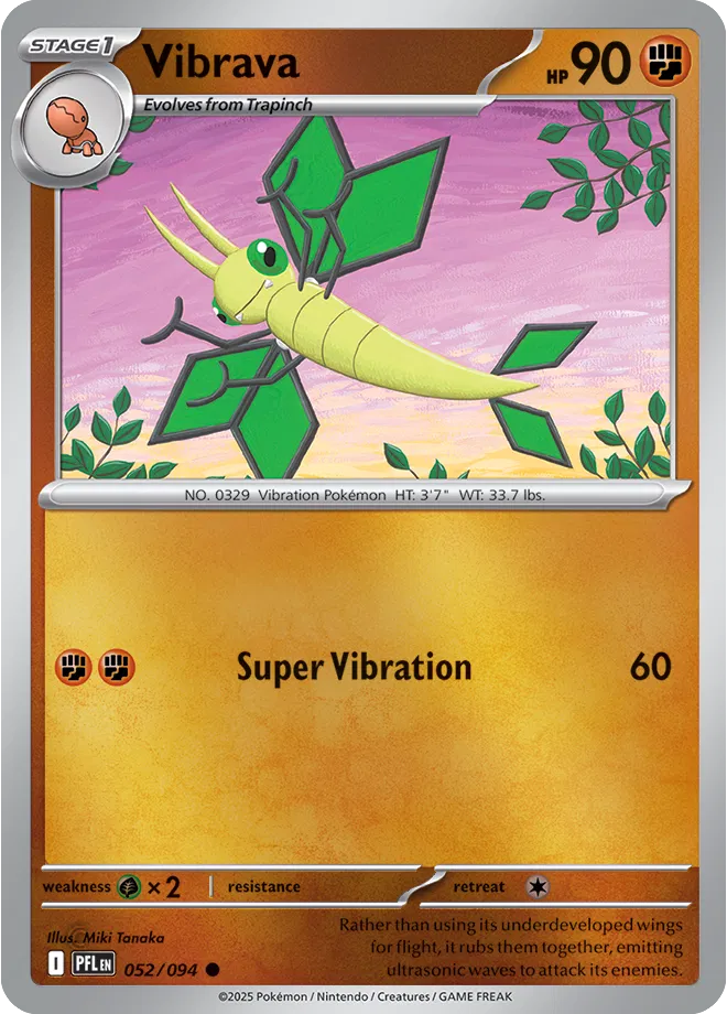 Vibrava - Phantasmal Flames (052/094 Reverse Holo)
