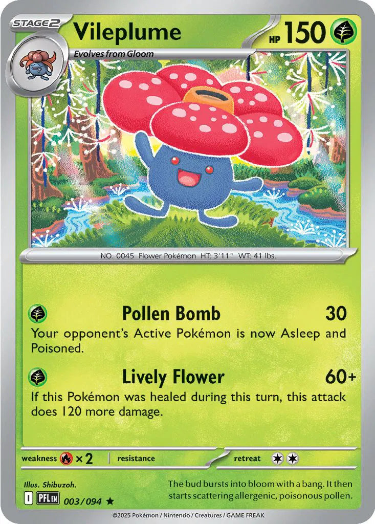 Vileplume - Phantasmal Flames (003/094 Holo)