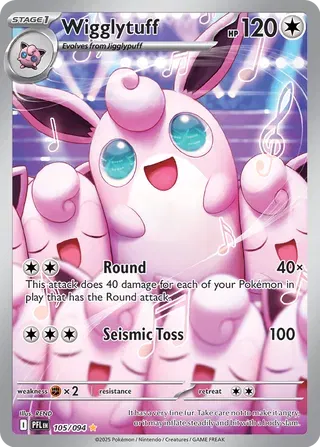 Wigglytuff - Phantasmal Flames (Illustration Rare, 105/094 Holo)