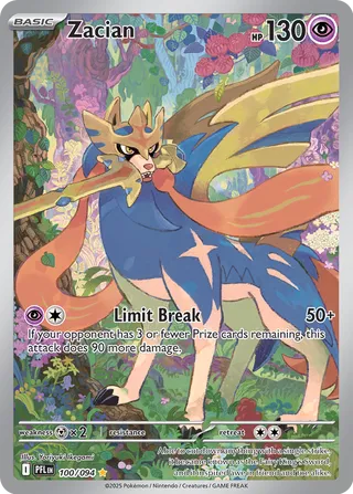 Zacian - Phantasmal Flames (Illustration Rare, 100/094 Holo)