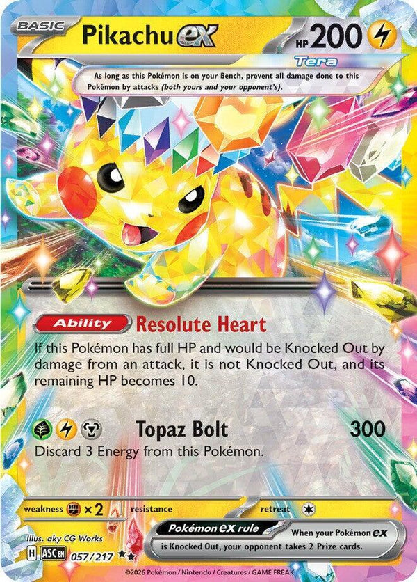 Pikachu ex - Ascended Heroes (Double Rare)