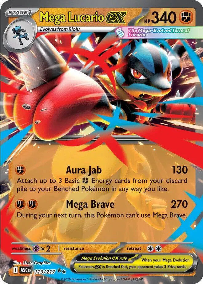 Mega Lucario ex - Ascended Heroes (Double Rare)