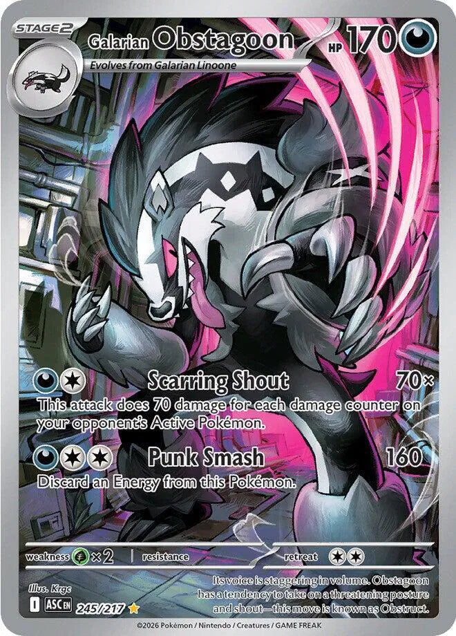 Galarian Obstagoon - Ascended Heroes (Illustration Rare)