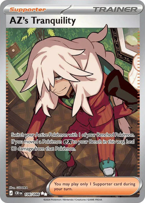 AZ's Tranquility - Chaos Rising (Ultra Rare, 106/086 Holo) — Single | God Pack Collection