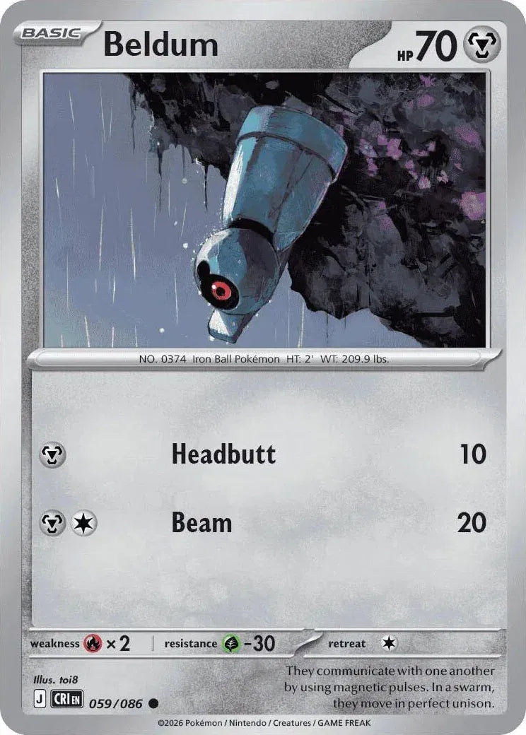 Beldum - Chaos Rising (059/086 Reverse Holo)