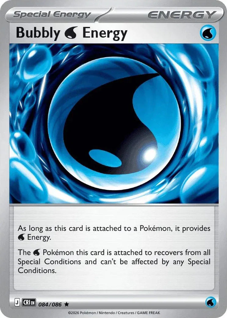 Bubbly Water Energy - Chaos Rising (084/086 Reverse Holo)