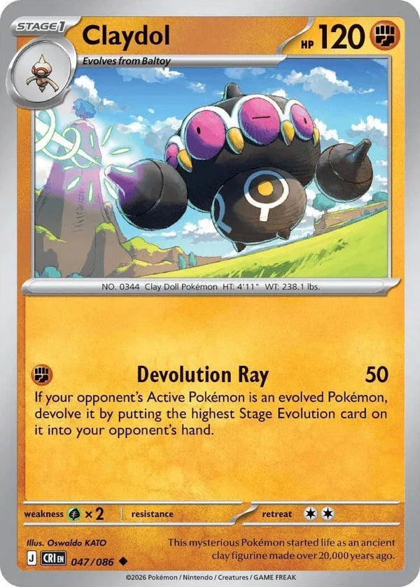 Claydol - Chaos Rising (047/086 Reverse Holo)