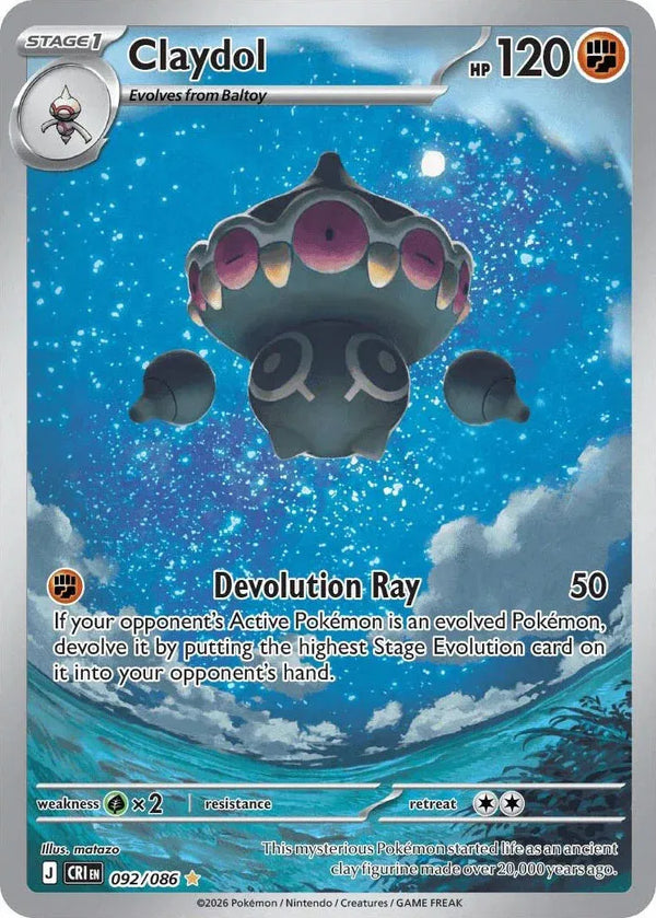 Claydol - Chaos Rising (Illustration Rare, 092/086 Holo)