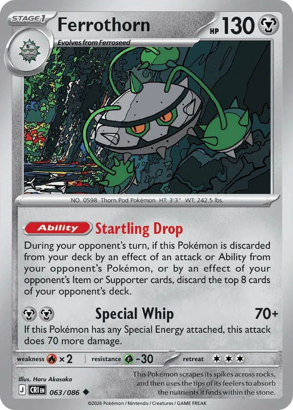 Ferrothorn - Chaos Rising (063/086 Reverse Holo)
