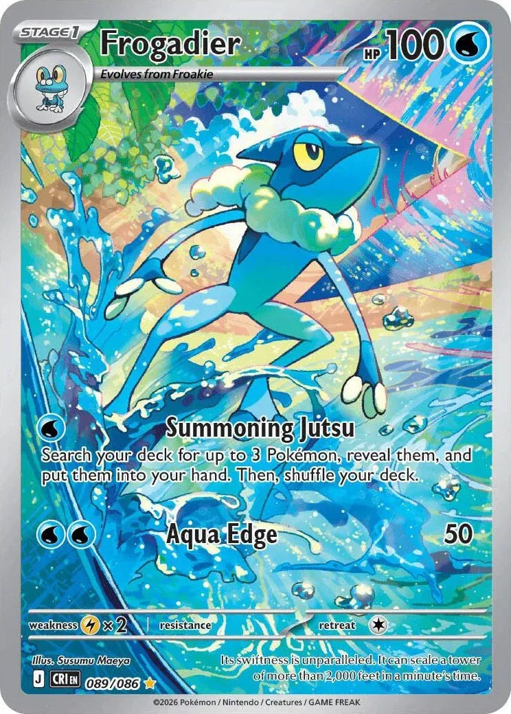 Frogadier - Chaos Rising (Illustration Rare, 089/086 Holo)