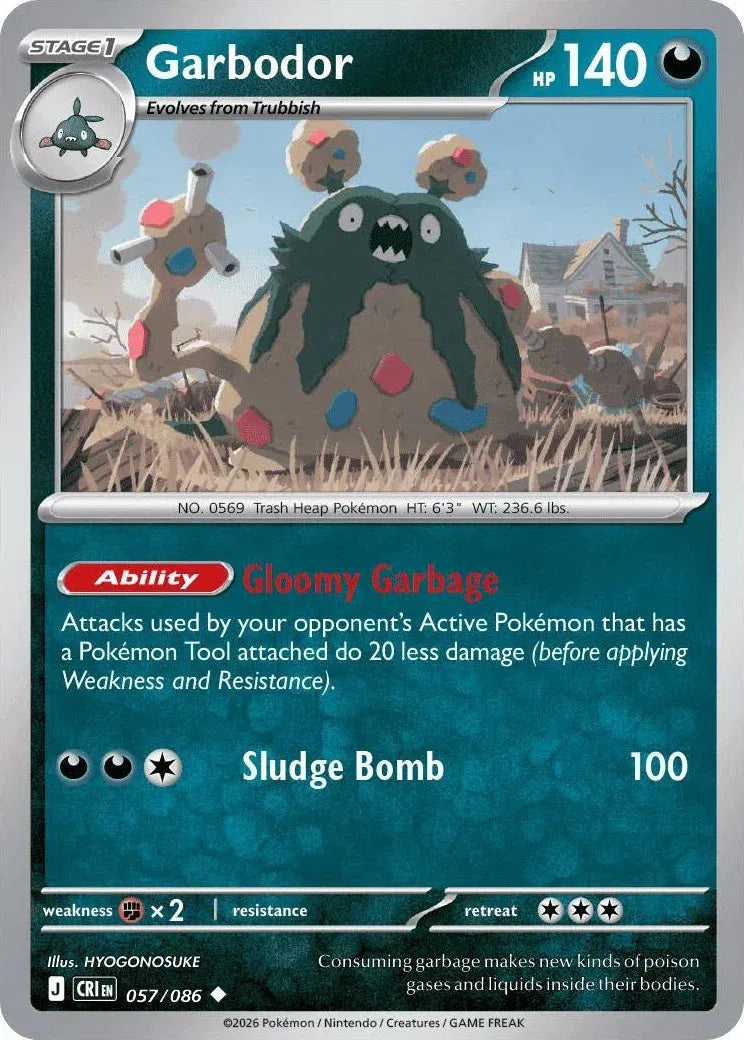 Garbodor - Chaos Rising (057/086 Reverse Holo)