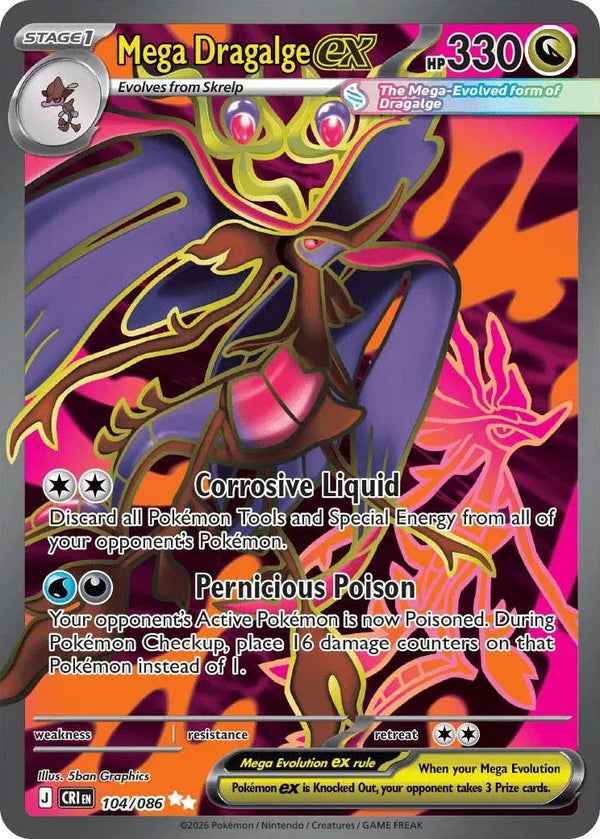 Mega Dragalge ex - Chaos Rising (Ultra Rare, 104/086 Holo)