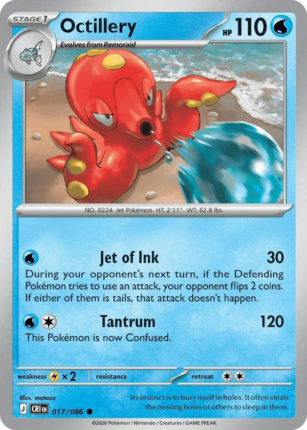 Octillery - Chaos Rising (017/086 Reverse Holo)